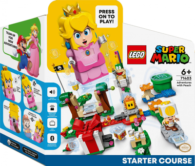 Set LEGO Super Mario Adventures with Peach 71403, 354 copa, figura interaktive, shumëngjyrësh