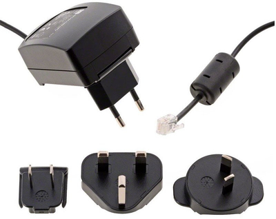 Furnizues energjie Aastra Mitel RFP 35/43 IP, adaptor ndërkombëtar, për bazë DECT dhe WLAN, i zi