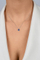 Qafore Brilio Silver me Zemër Argjendi me Zirkon Blu NCL158WB