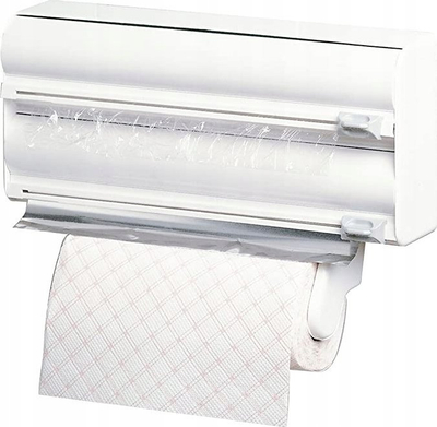 Dispenser muri Rayen Triple RLX 2200, 3 ndarje, prerës integruar, i bardhë