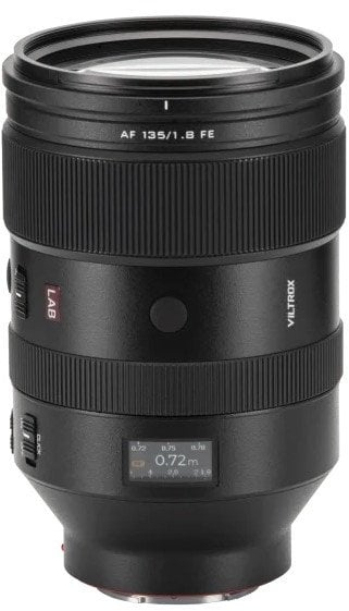 Objektiv fotografik Viltrox LAB Series AF 135mm f/1.8, për Sony E, i zi