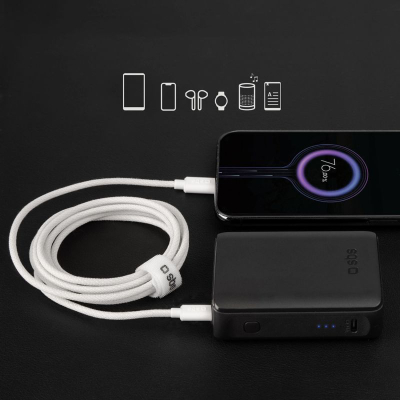 Kabllo USB-C SBS TECABLETISSUETCCG, USB-C në USB-C, 1.5 m, e bardhë