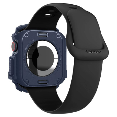 Mbulesë Spigen Rugged Armor për Apple Watch 10 46mm, mbrojtëse nga goditjet, blu e errët