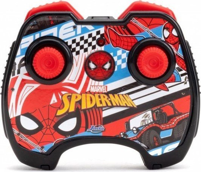 Makinë lodër me telekomandë Marvel Jada Spider-Man Buggy, 1/24, infrared, e kuqe blu