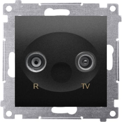 Prizë antene Kontakt-Simon Simon 54 R-TV, modul terminal i ndarë, 1 dB, e zezë mat