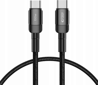 Kabllo USB C Tech-Protect Ultraboost Evo, 25 cm, PD 100W 5A, e zezë