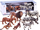 Set lodrash figurina Safari Model Series, 7 copë, plastikë, shumëngjyrëshe