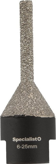 Frezë diamant për ruter Specialist 9604, Ø 6–25 mm, filetë M14, argjend e zezë