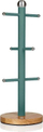 Qendër filxhanësh Swan Nordic SWKA17510GREN, për 6 filxhanë, dru dhe metal, jeshile