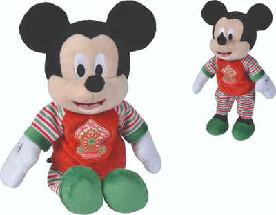 Плишана играчка Симба Мики Маус, 25 cm, црвено-зелена пижама