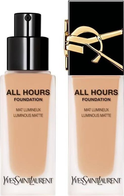 Fondatinë Yves Saint Laurent All Hours Matte, mbulim i plotë, SPF20, Clear