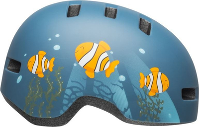 Kaskë biçiklete për kalamajt Bell Lil Ripper, In-Mold, XS 45-52 cm, e kuqe me shkëlqim