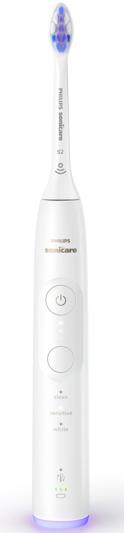 Furçë elektrike dhëmbësh Philips Sonicare 6500 HX7410/02, 3 nivele intensiteti, modalitet Sensitive, e bardhë