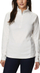 Bluzë fleece për goca Columbia Glacial IV Half Zip, me gjysmë zinxhir, poliester, e bardhë
