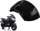 Helmetë Lean për motoçikletë XMX 609, i zi