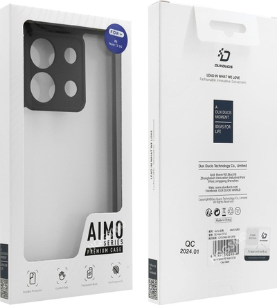 Mbulesë telefoni DUX DUCIS Aimo për Xiaomi Redmi Note 13 5G, rezistente ndaj goditjeve, e zezë