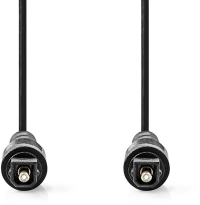 Kabllo audio optik Nedis CAGL25000BK10, Toslink, 1 m, i zi