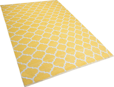 Tapet AKSU Reversible Area Rug, 140 x 200 cm, me figura gjeometrike, i verdhë