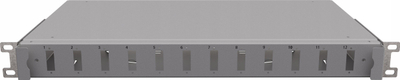 Оптички панел Stalflex TFDP-19-1U-12D-SC-G, 12 порти SC duplex, 1U, сив