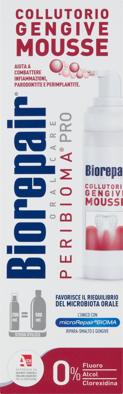Shplarës goje Biorepair Peribioma Mousse, 200ml