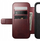 Kapak folio Nomad Modern Leather, për iPhone 17 Pro, lëkurë Horween, kompatibil me MagSafe, burgundy