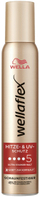 Shkumë flokësh Wella Wellaflex Heat & UV Protection, mbajtje e fortë, 200ml