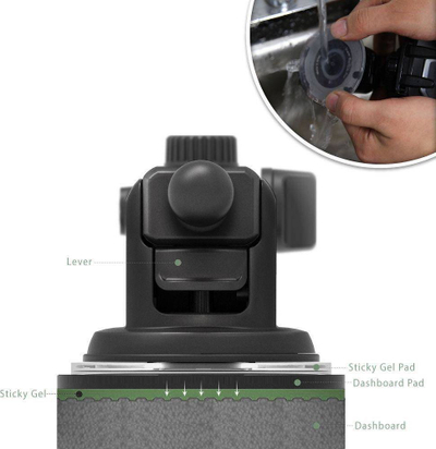 Mbajtëse telefoni Tech-Protect Dash & Windshield, e zezë