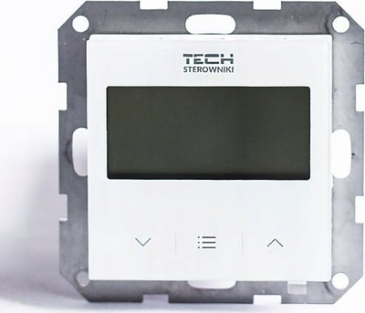 Termostat dhome Tech Wired Controller F-12B, me kabllo, ekran LCD, i bardhë