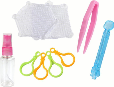 Set lodrash me rruza uji Leantoys Magic Beads Space, DIY, shumëngjyrësh