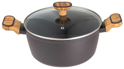 Tenxhere BERGNER Multiclad BG-56037, 24cm, me kapak, gri qymyr