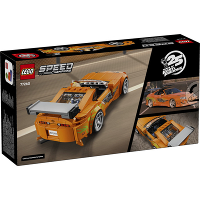 Set LEGO Speed Champions Fast & Furious Toyota Supra MK4 77260, 292 pjesë, 10+, portokalli