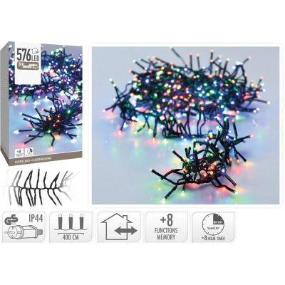 Декоративни светилки Koopman Cluster Lights, 576 LED, 4 m, многуобојни