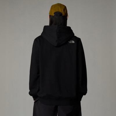 Bluzë me kapuç The North Face Drew Peak Pullover Hoodie M NF0A89EMJK31, pambuk, e zezë