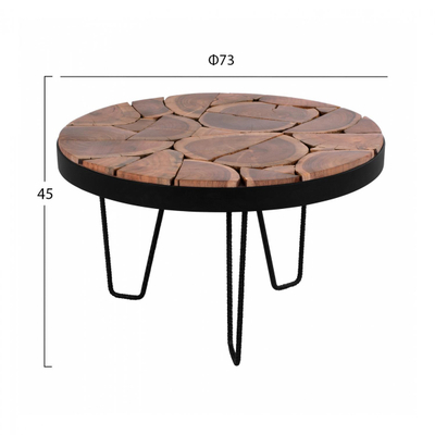 Tavolinë për kafe Timothy Ø73×45 cm (HM8366.11)
