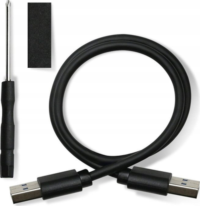 Kuti e jashtme Qoltec Bay Enclosure, për disk 2.5" SATA3, USB 3.0, ngjyrë argjendtë