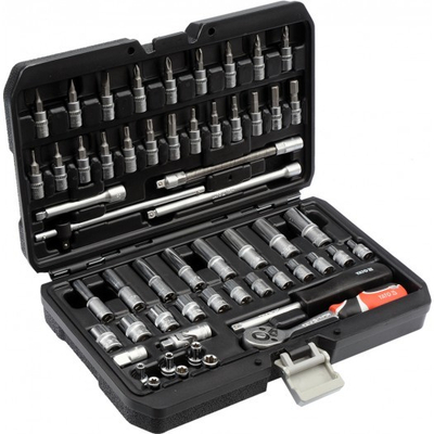 Set mjetesh pune YATO 1/4", 56 mjete (YT-14501)