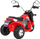 Motorçikletë elektrike fëmijësh Ramiz MiniBike, 3 rrota, me drita, e kuqe