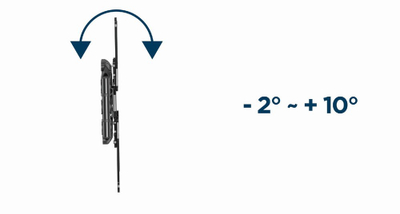 Mbajtëse muri për TV Gembird WM-60ST-01, 32"-60", VESA 400x400 mm, e zezë