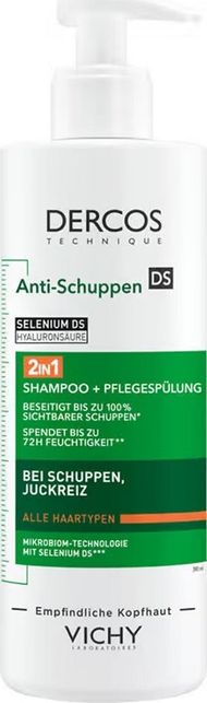 Shampo me balsam Vichy Dercos kundër zbokthit 2n1, dermatologjike, 390ml