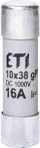 Siguresë cilindrike PV ETI CH10x38 gPV, 16A, 1000V DC, paketim 40 copë
