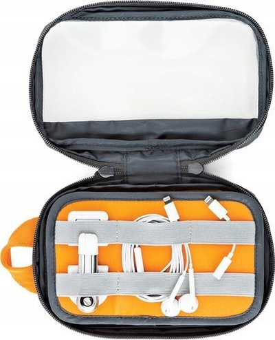 Çantë organizuese Lowepro GearUp Pouch Mini, xhepës, materiale të ricikluara, gri