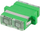 Adapter optik Lanberg SC APC, singlemode, duplex, i gjelbër