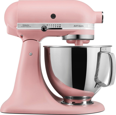 Mikser planetar KitchenAid Artisan 5KSM175PSEDR, 300W, set pastiçerie, rozë