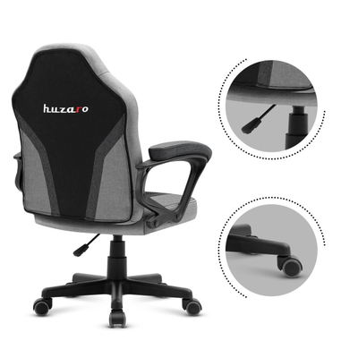 Karrige lojërash për fëmijë Huzaro Ranger 1.0, Mesh, e hirtë