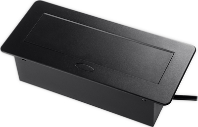 Prizë tavoline inkaso Spacetronik SPS-D24B V2, 2x Schuko, 2x USB, e zezë