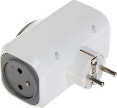 Prizë shumështyllore Legrand LE-50637, 2 dalje, 3680W, e bardhë