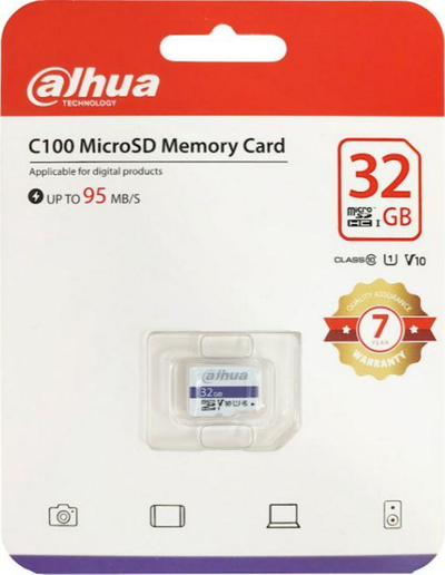 Kartë memorje MicroSDHC Dahua C100, 32GB, Class 10 UHS I