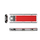 Kuti e jashtme SSD Orico TCM2 C3, M.2 NVMe, USB C 10Gb/s, e kuqe transparente