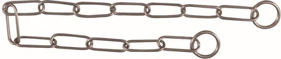 Qafore trajnimi për qen Trixie Single Row, çelik inox, 59 cm, ngjyrë argjendi