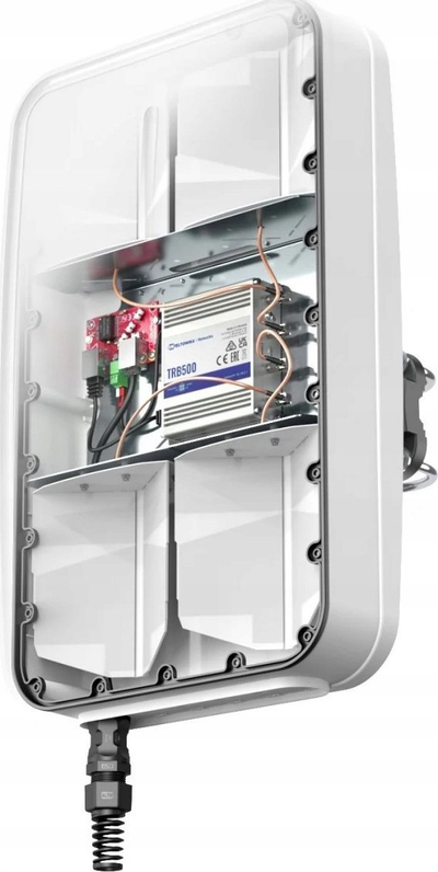 Antena omni 5G LTE QuWireless QuMax Omni TRB500, MIMO 4x4, IP67, e bardhë